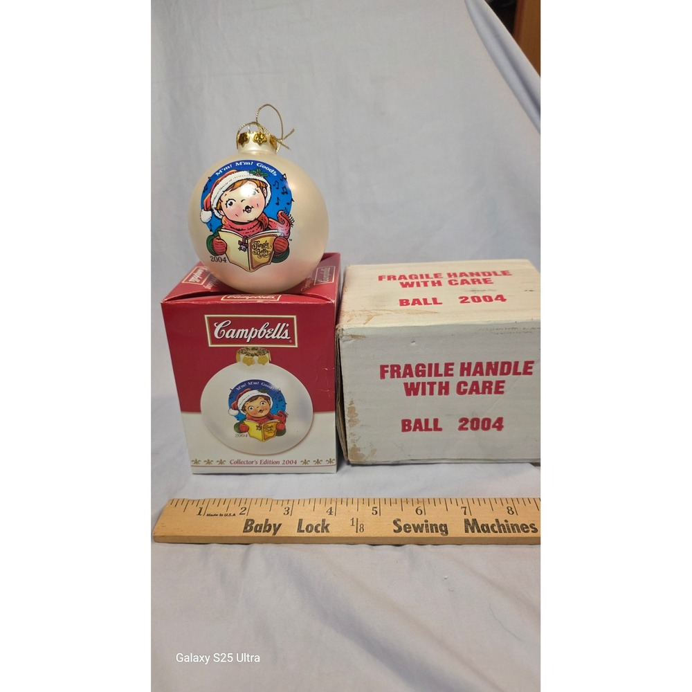 Campbell's Soup 2004 Collector Edition Christmas Ornament Campbell Kid Caroling